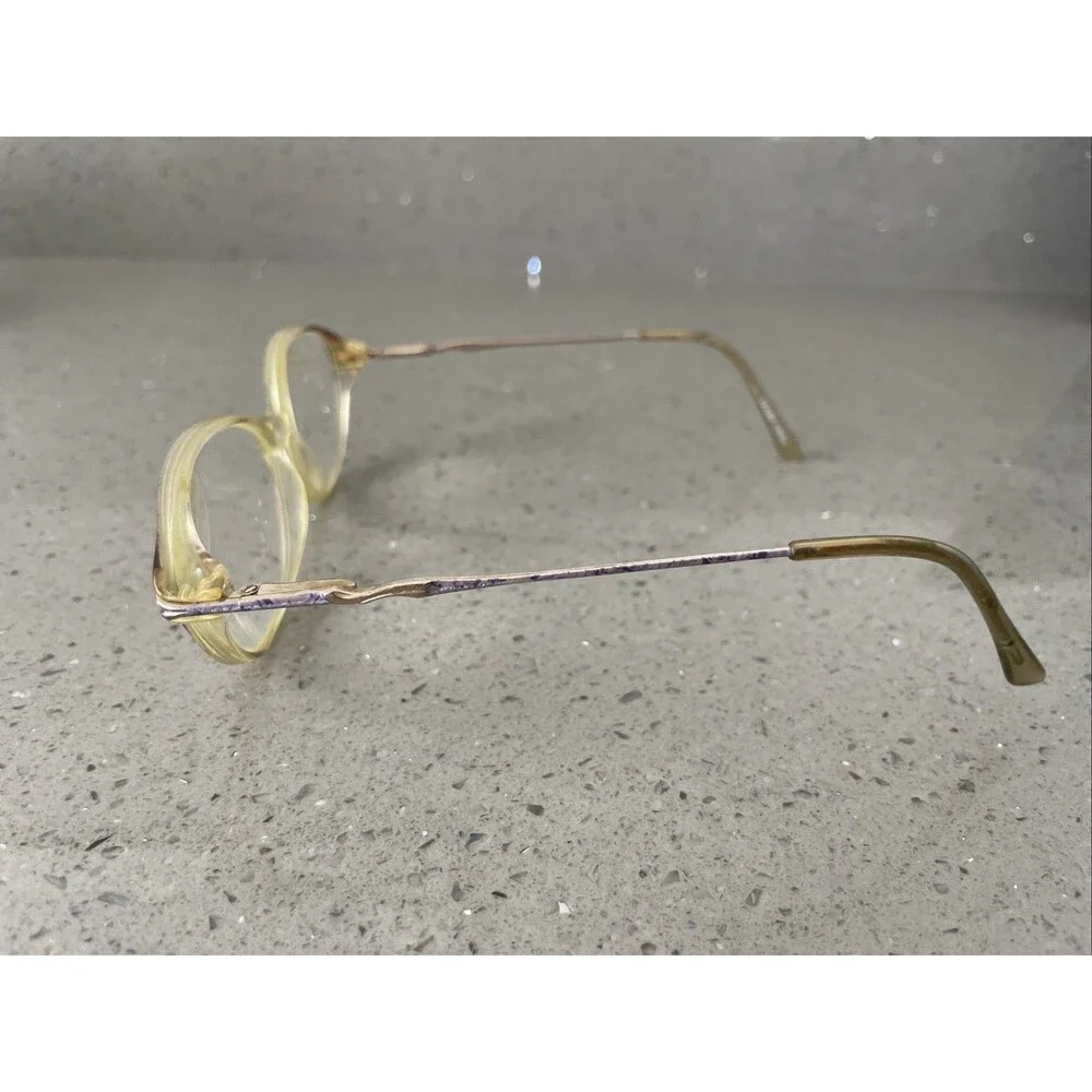 Bella Italia eyeglass frames ONLY 216 SKY 52-17-135 Full rim oval vintage
